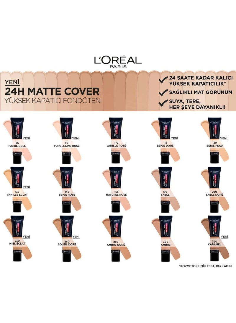 LOROYAL L'Oréal Paris Infallible Matte Cover Foundation No. 175 - Image 4